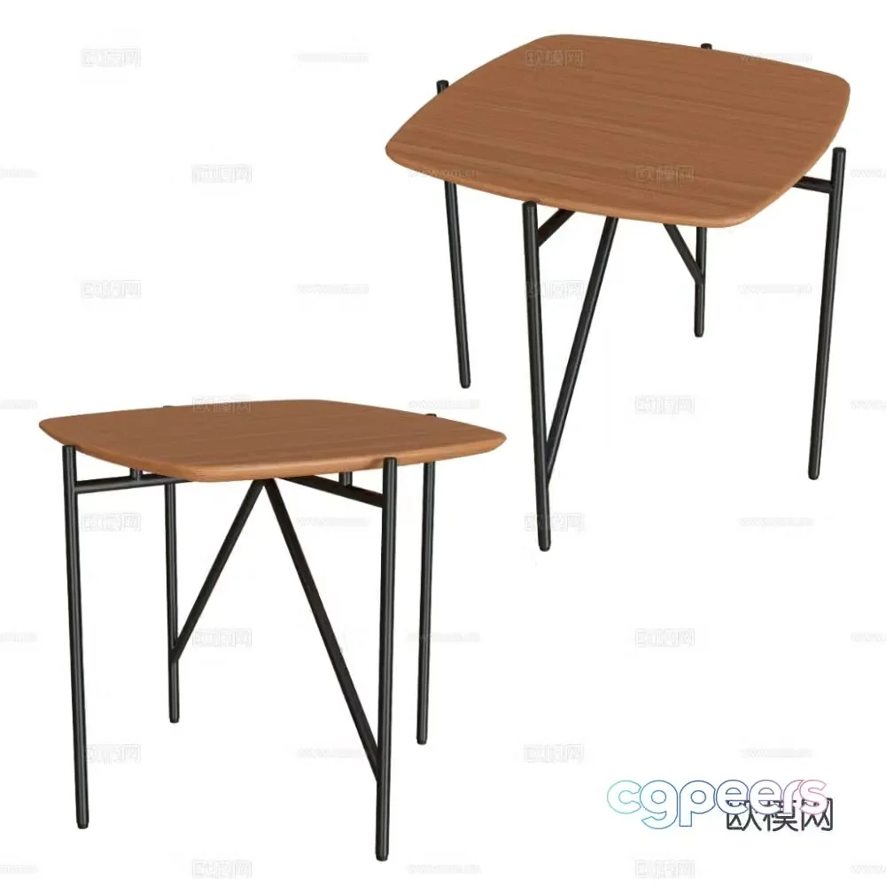 Prostoria corner table side table 3d model