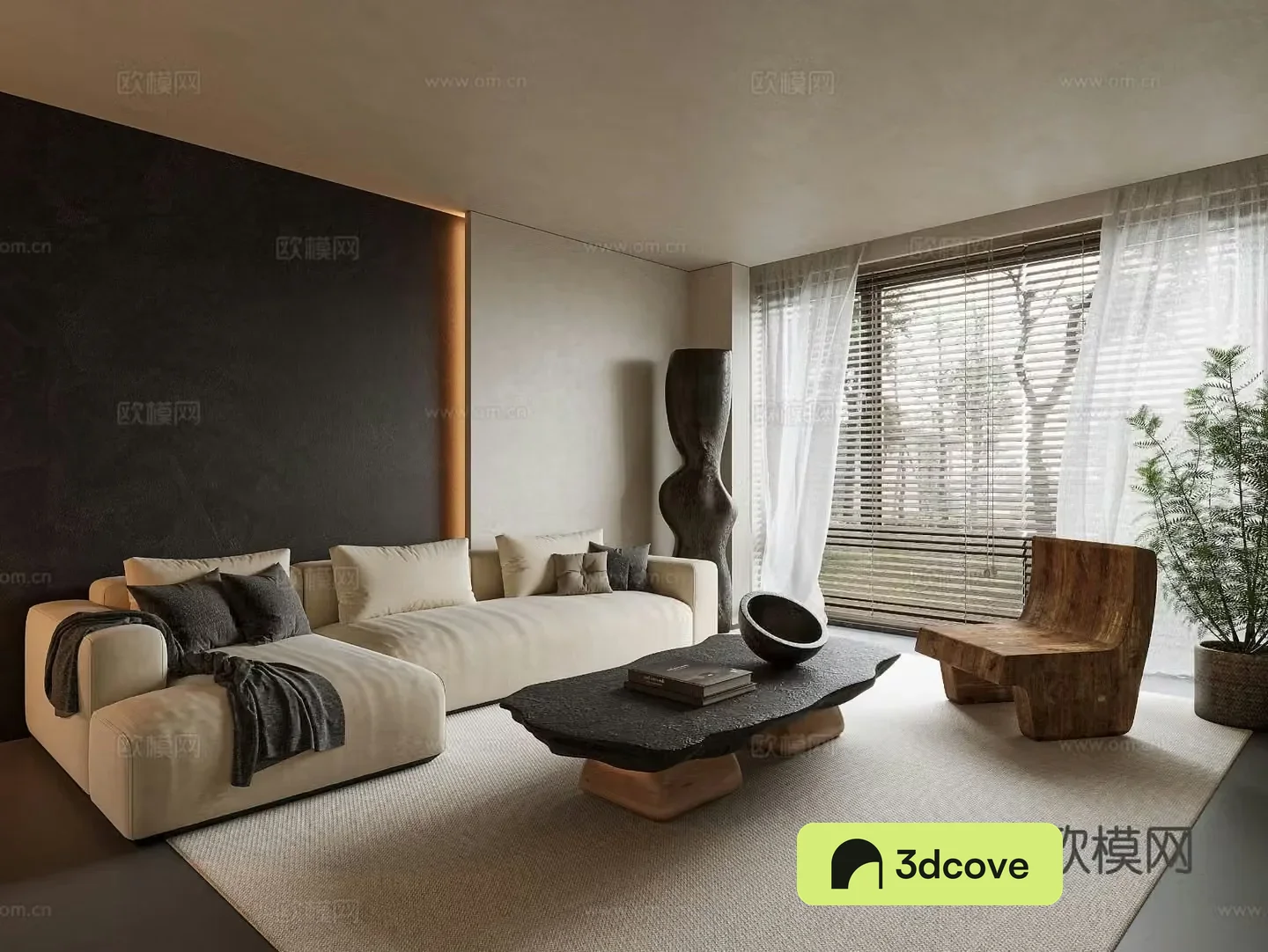 Wasabi Living Room 3D Model