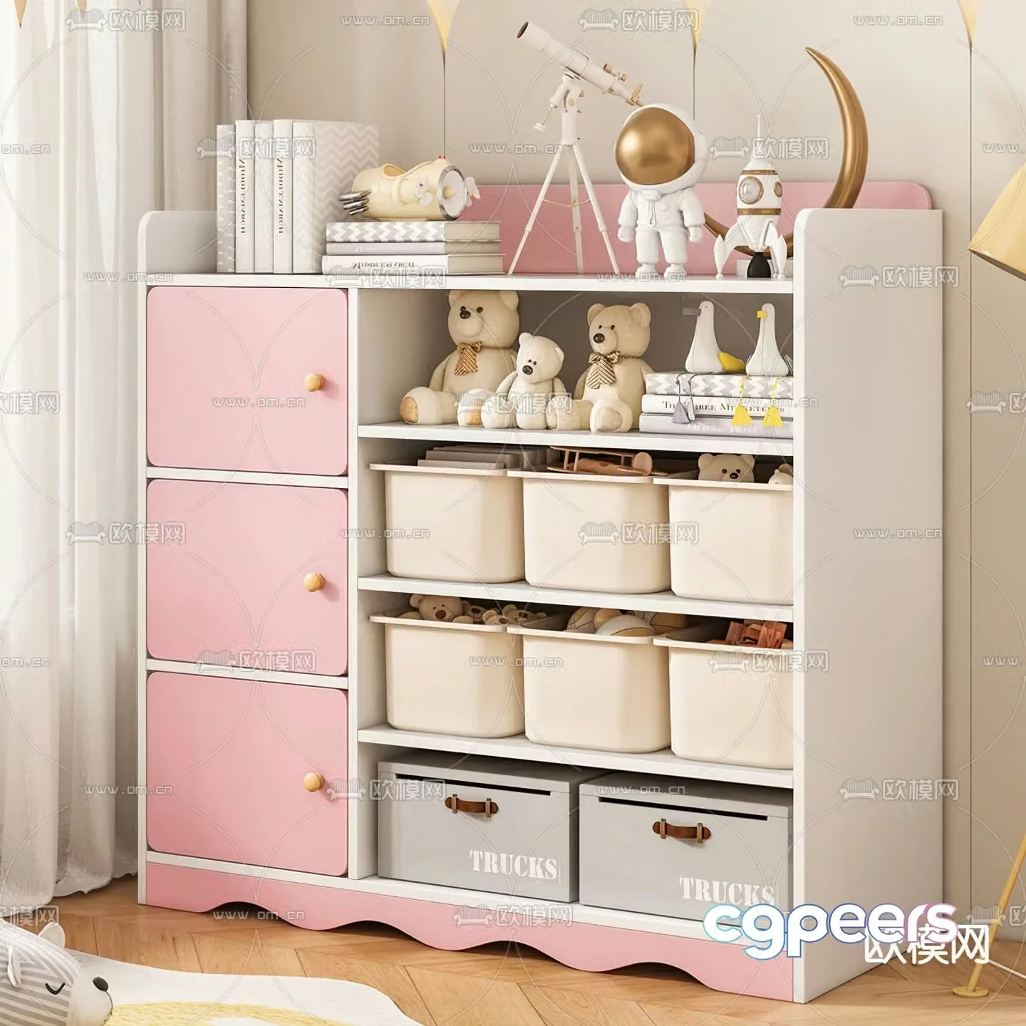 Children’s toy cabinet 3d model