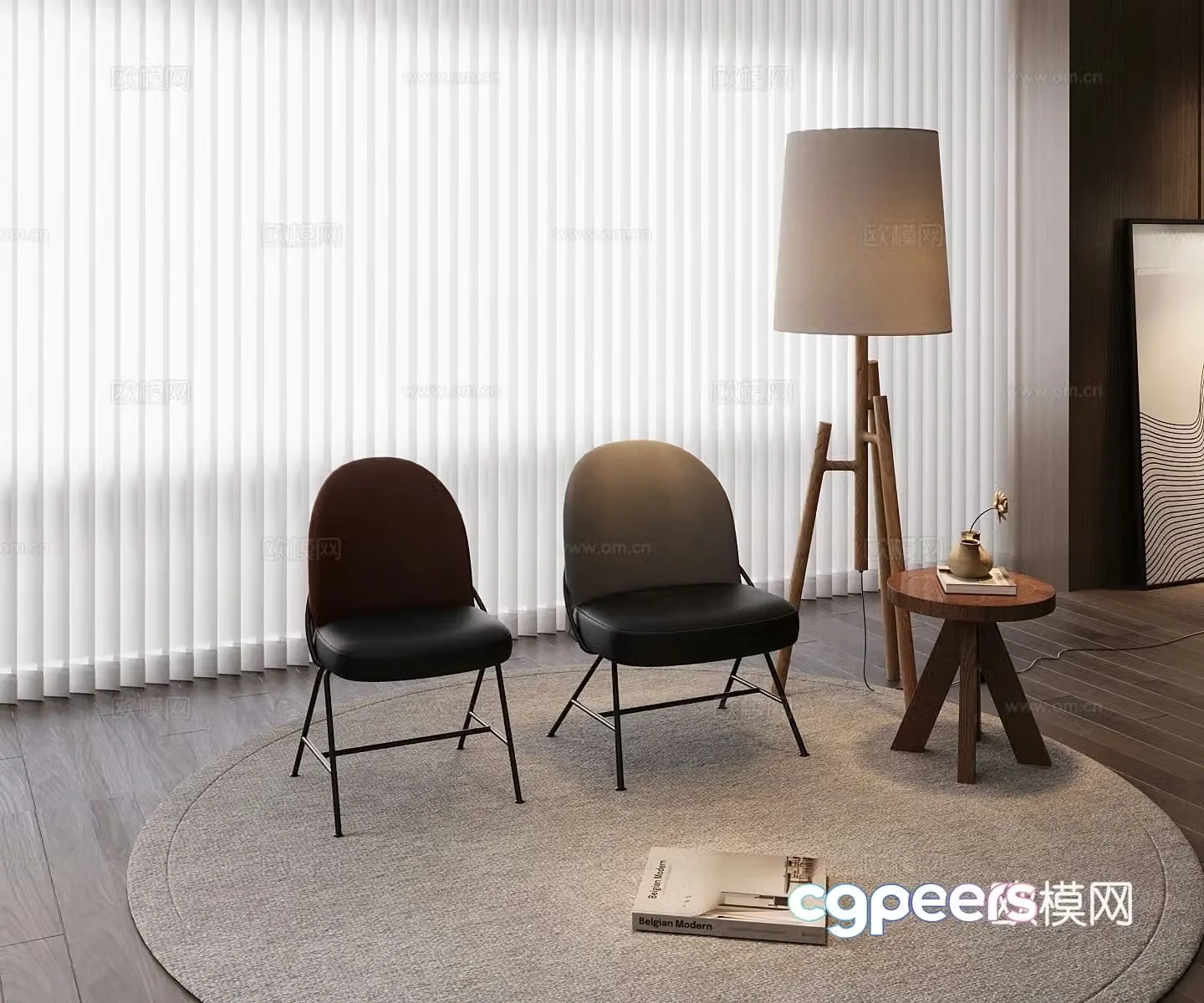 Modern leisure chair 3d model