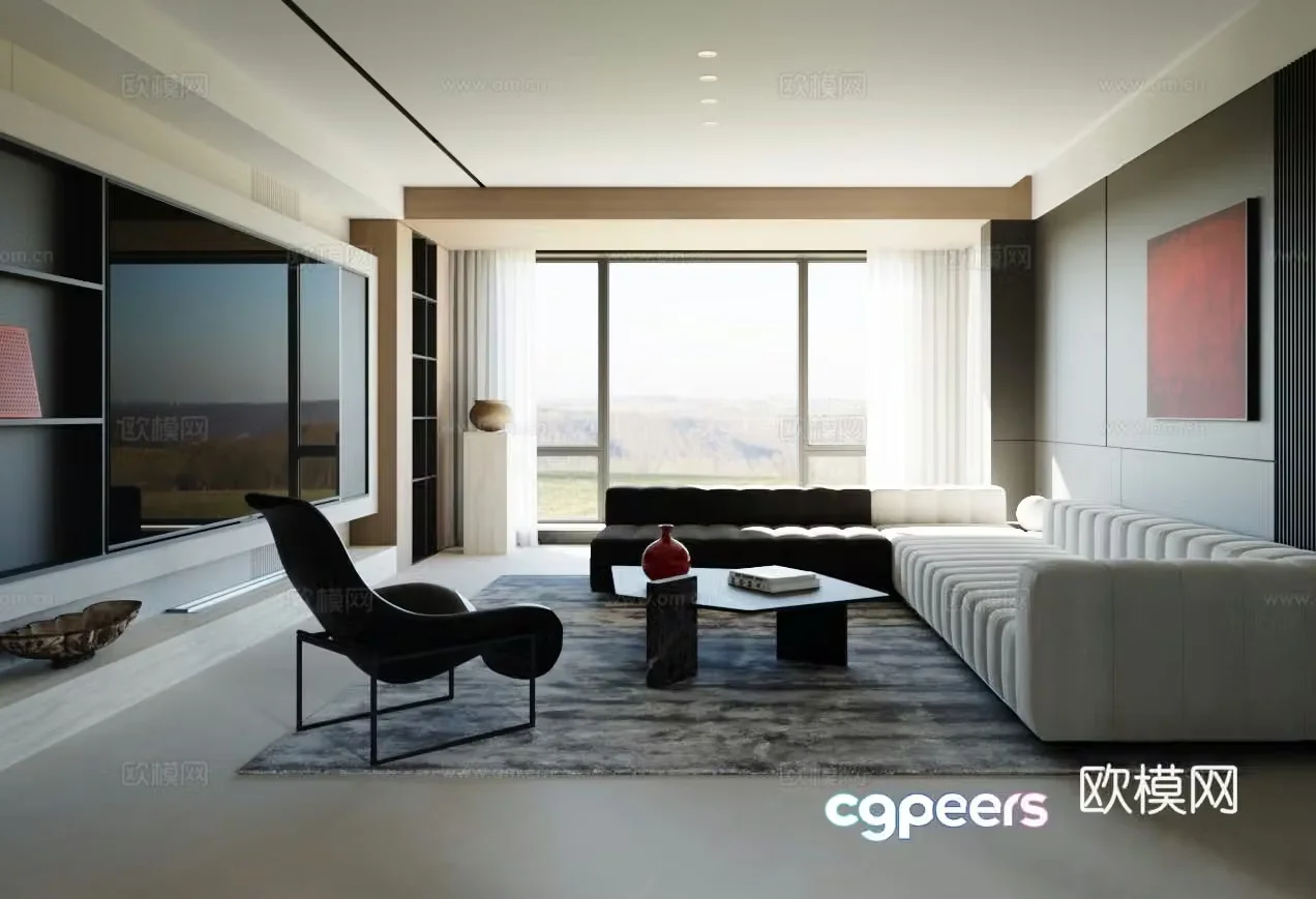 Italian living room 3d model