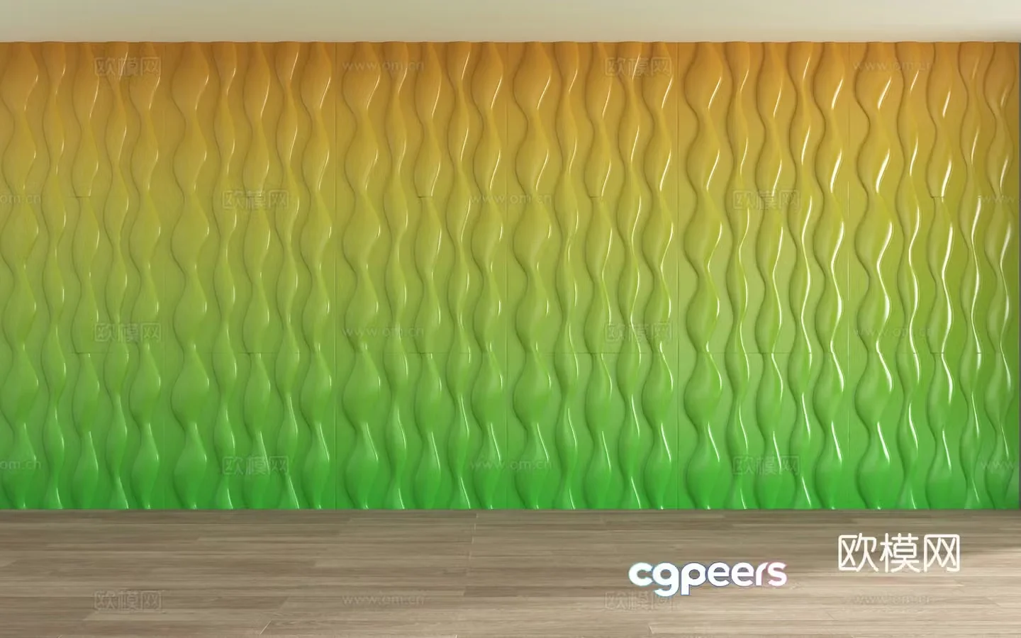 Modern background wall decorative wall modeling wall 3D model