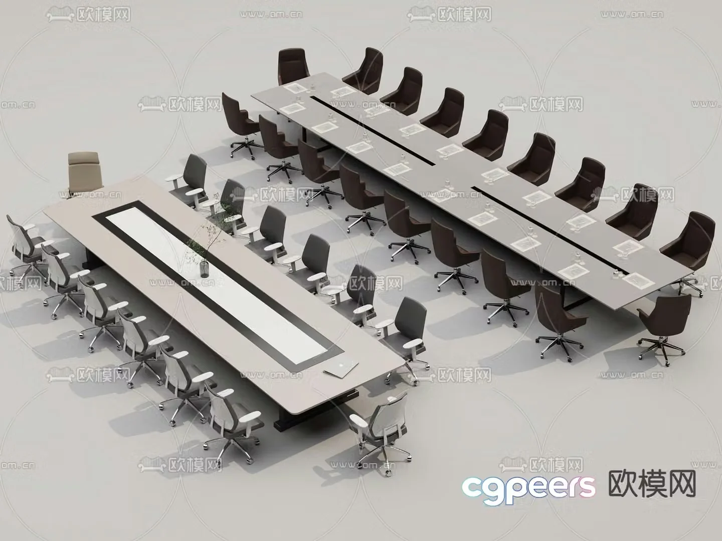 Modern conference table conference table 3d model
