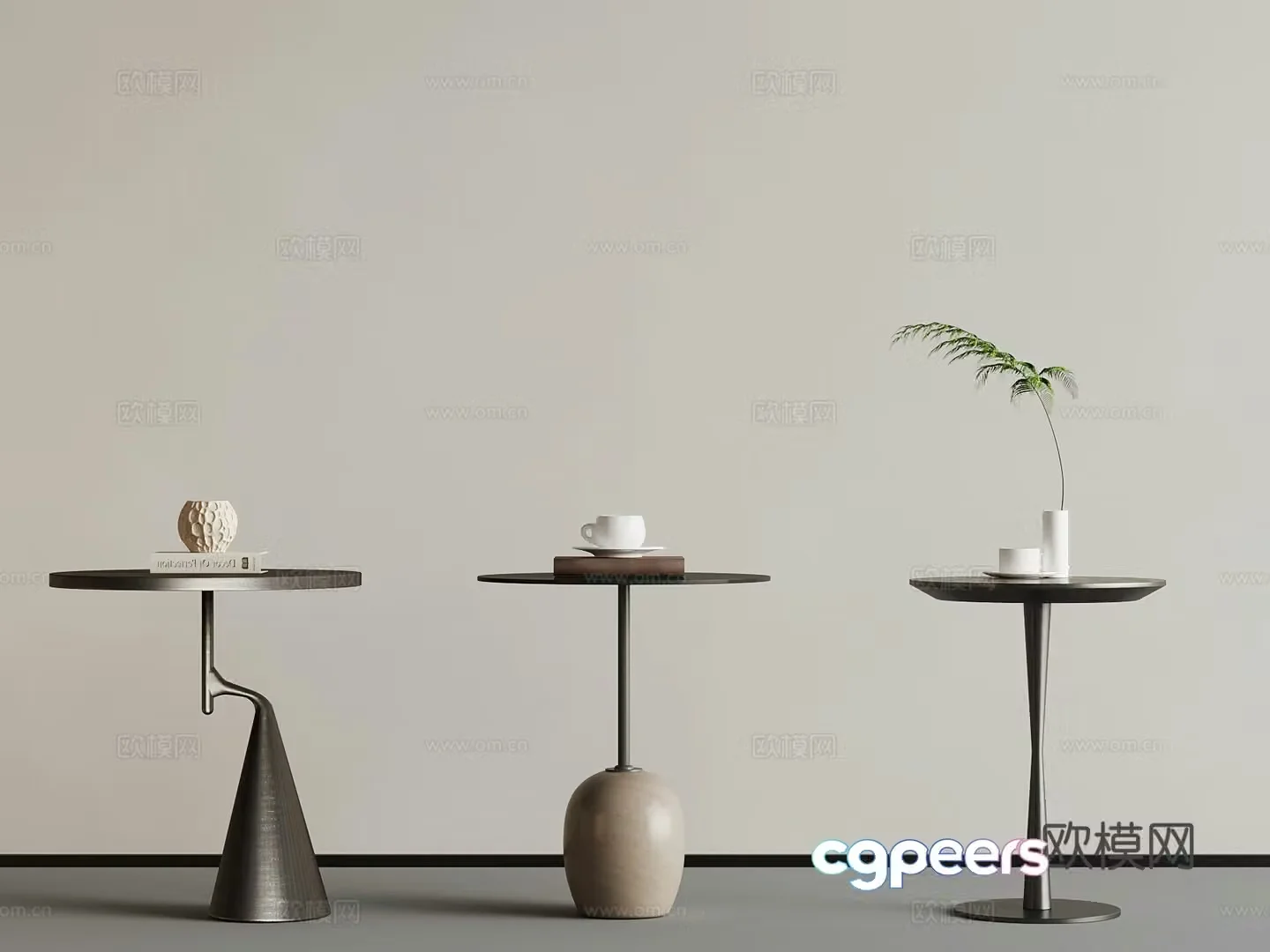 Modern side table 3D model