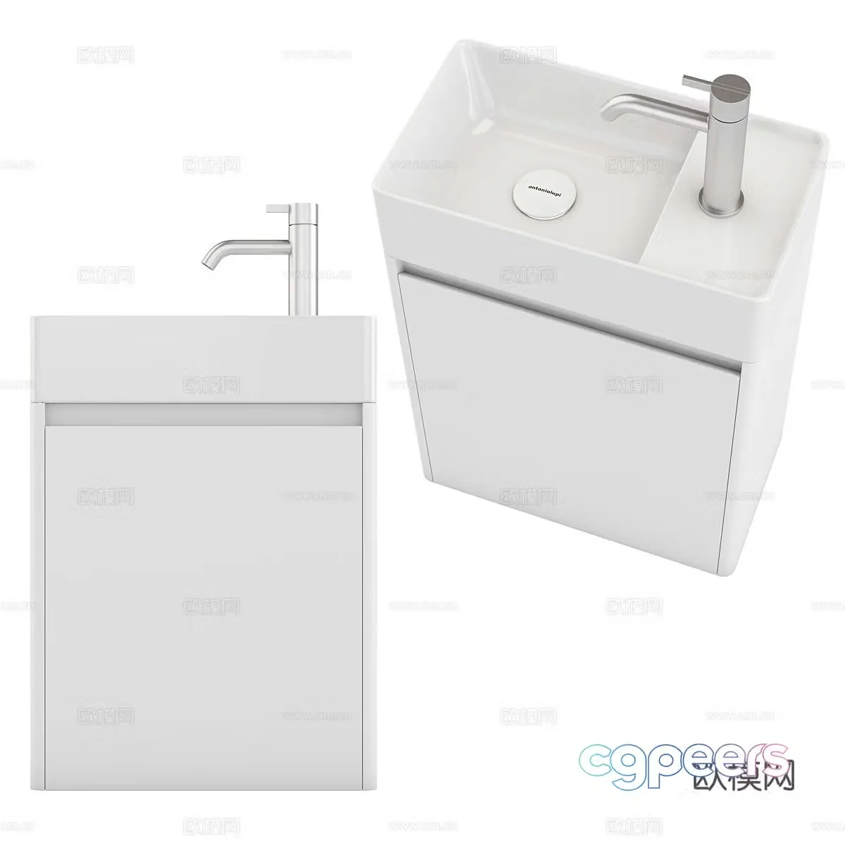Modern ceramic wash basin wash basin 3d model