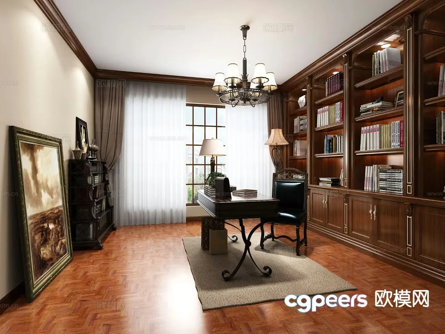 American study 3d model
