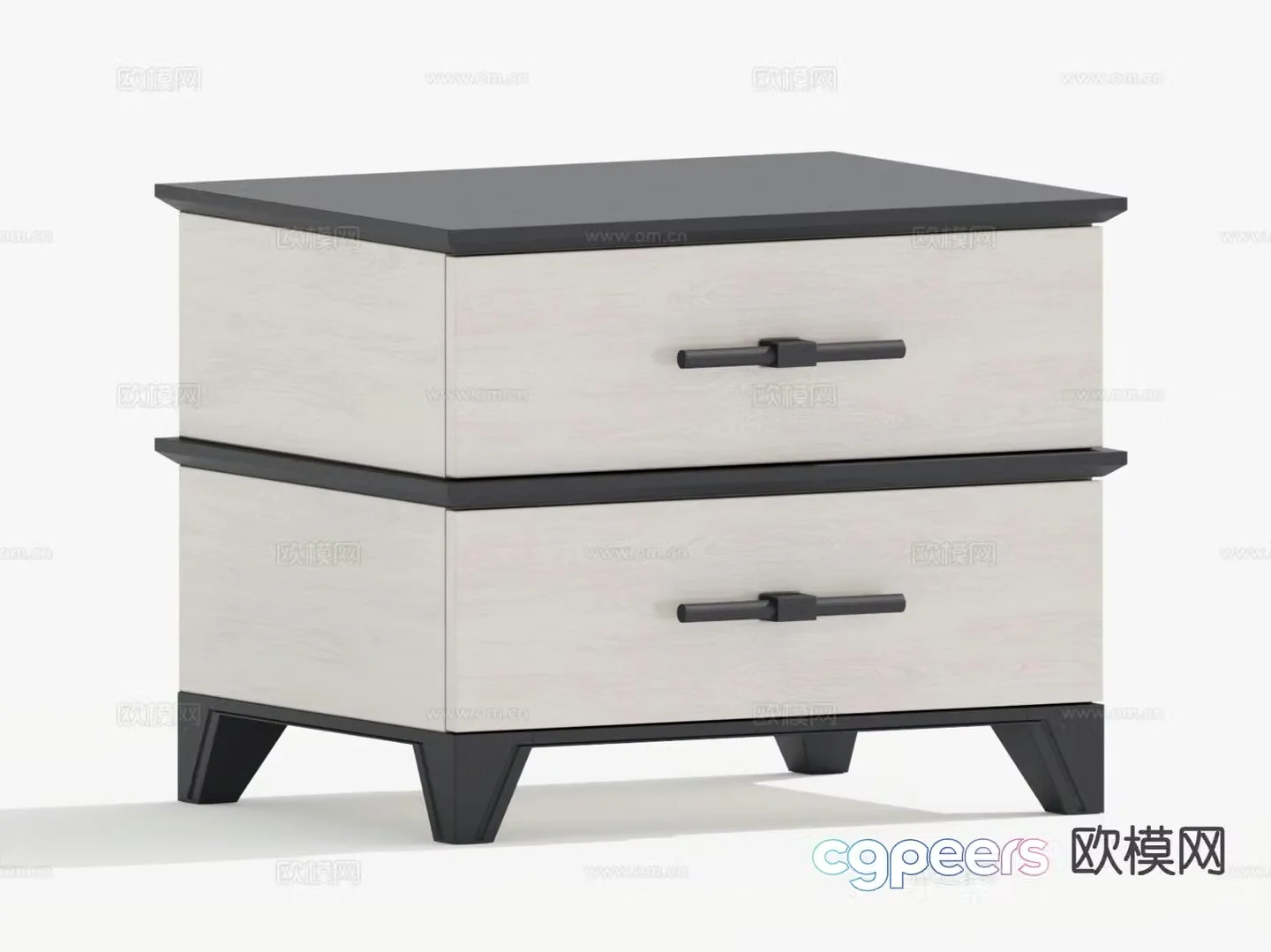 Modern bedside table 3d model