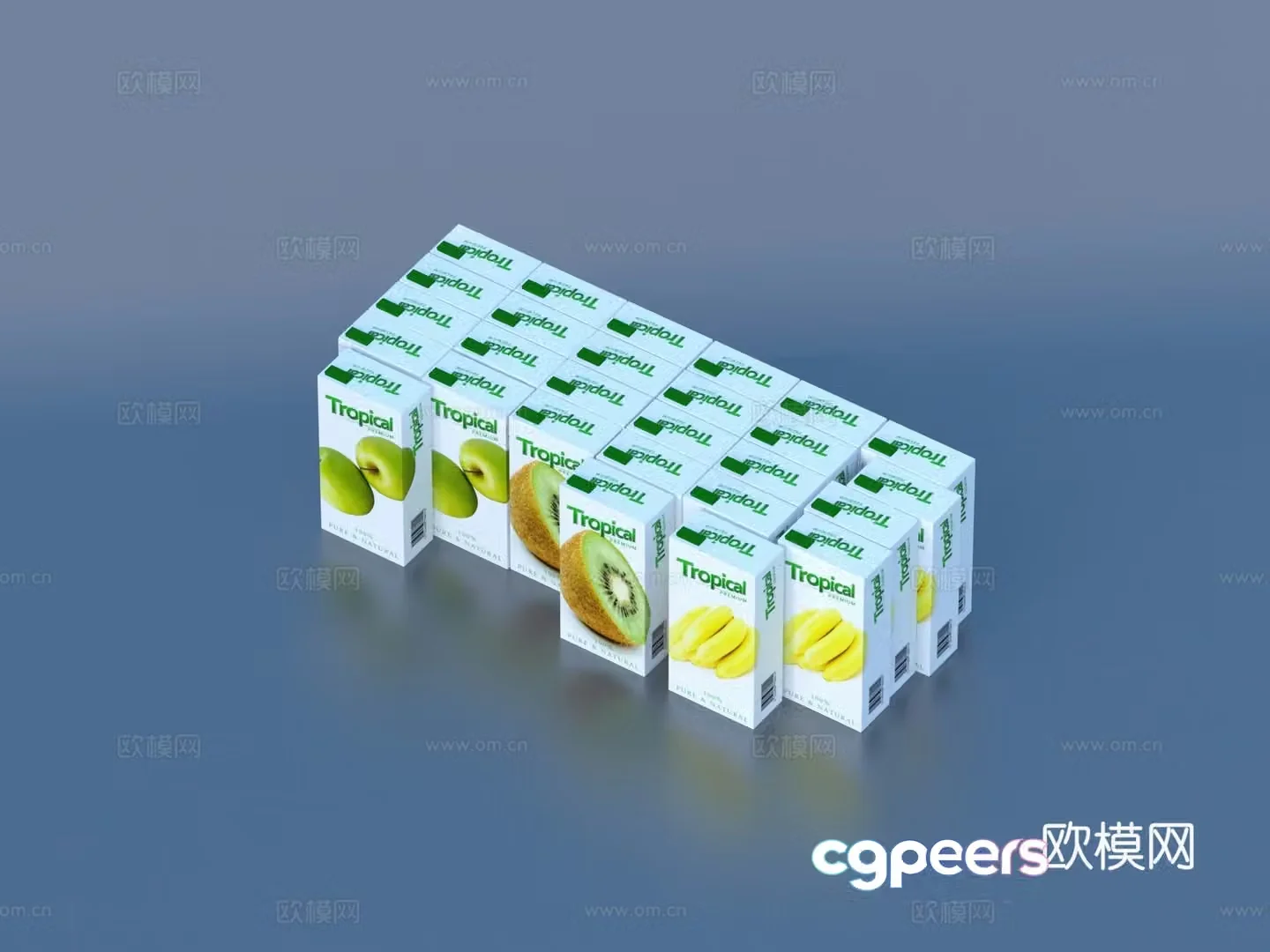 Box box snack food 3D model