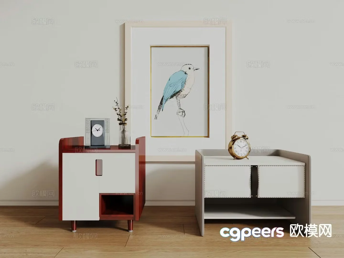 bedside table 3d model