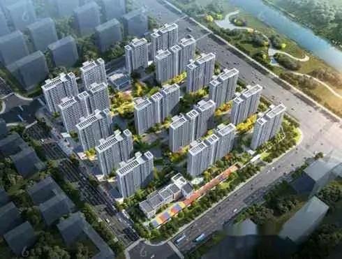 Aerial View Of A Cityscape 3D Model – 9337 – VRAY Render