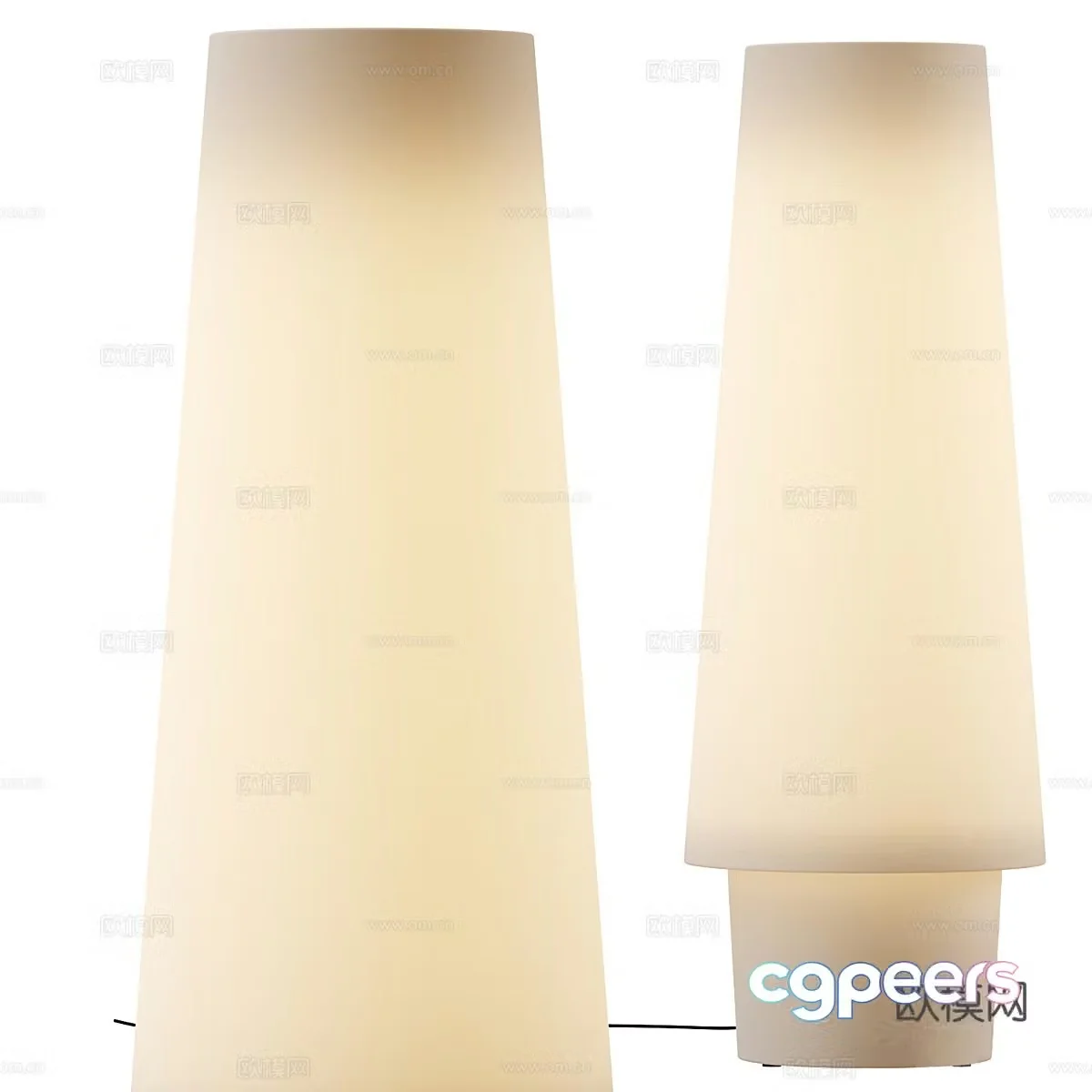 New Chinese floor lamp paper lamp 3d model