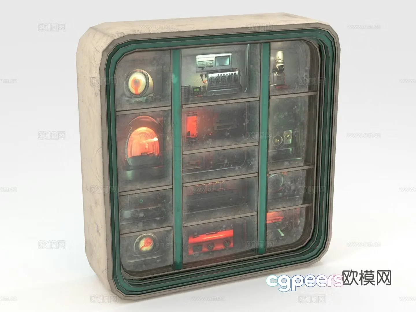 Storage rack exhibition rack antique rack storage rack 3D model
