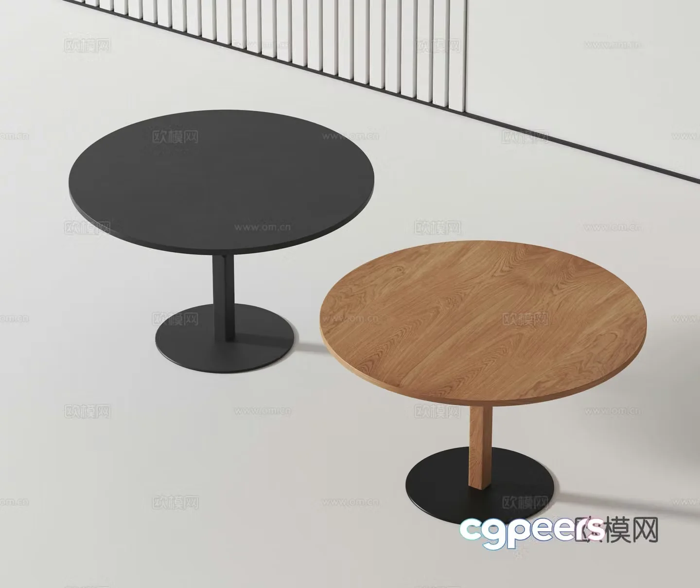 Modern dining table 3d model