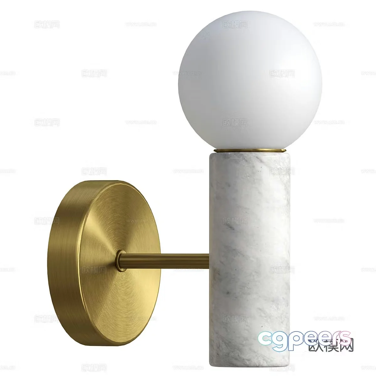 Modern simple and light luxury wall lamp Wall lamp Simple and light luxury wall lamp Lamp 3D model
