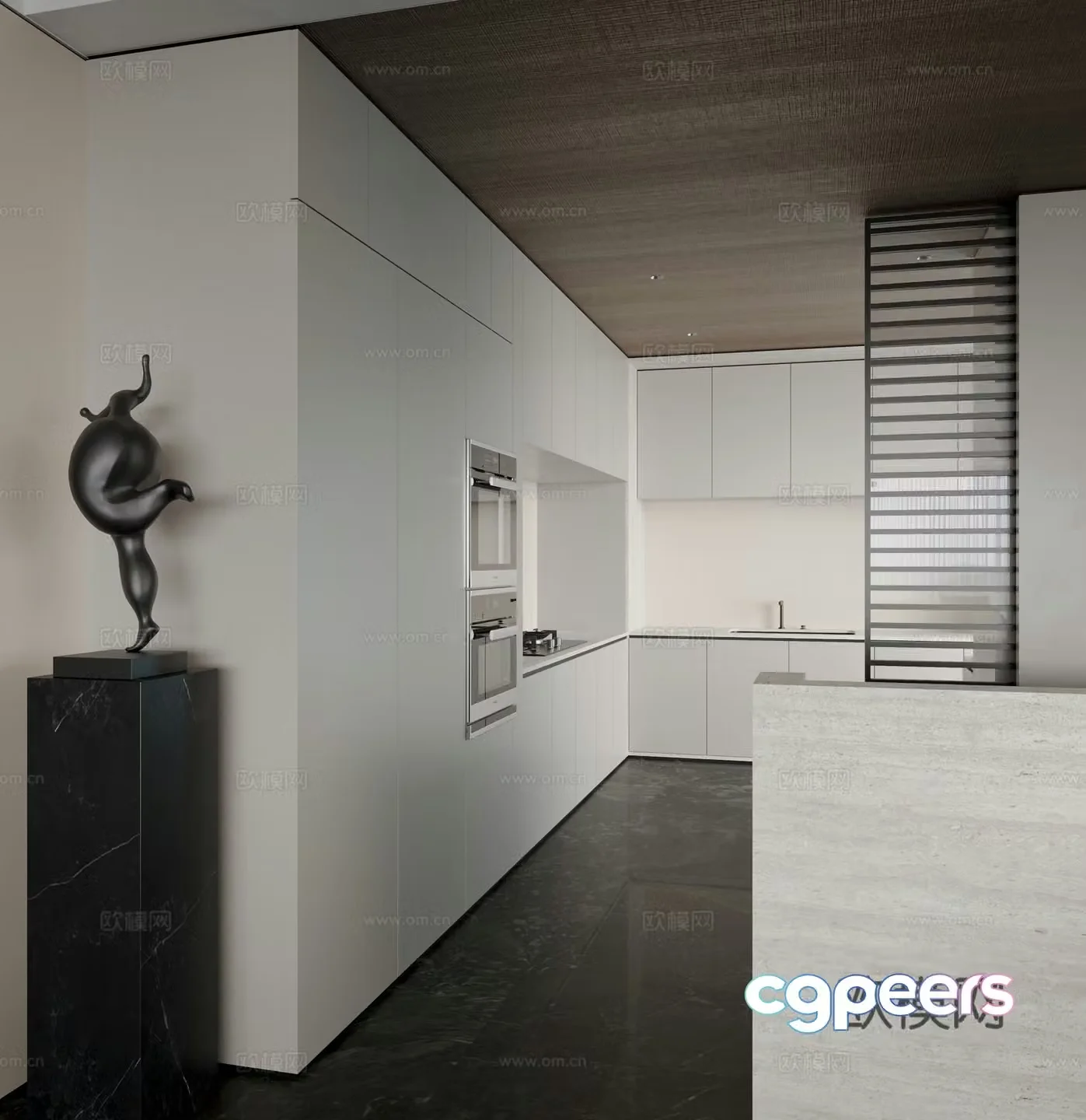 Creamy Kitchen 3d Model