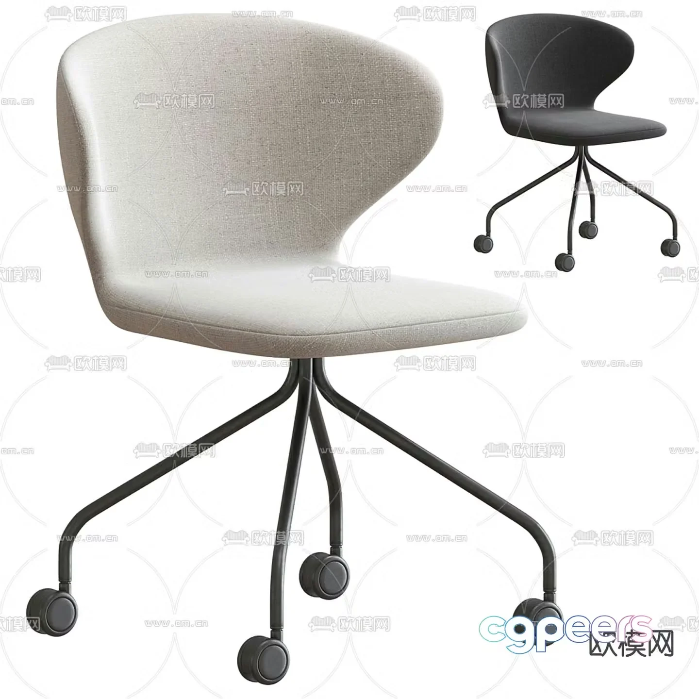 Miniforms office chair shift chair 3d model