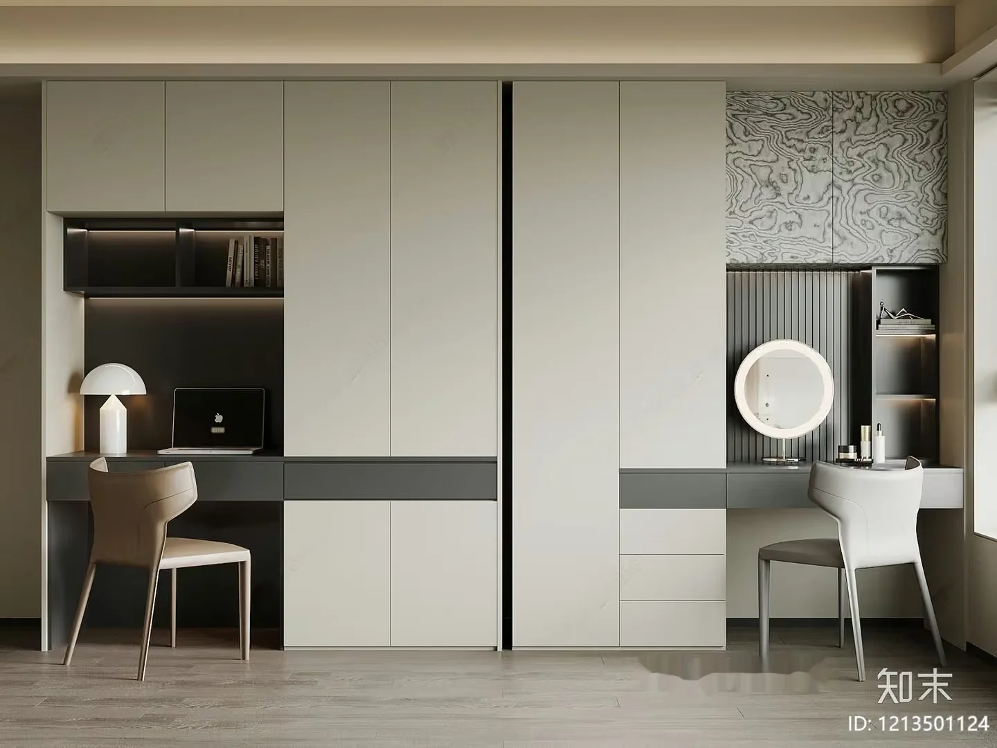 Modern Home Office 3D Model – 6709 – VRAY Render