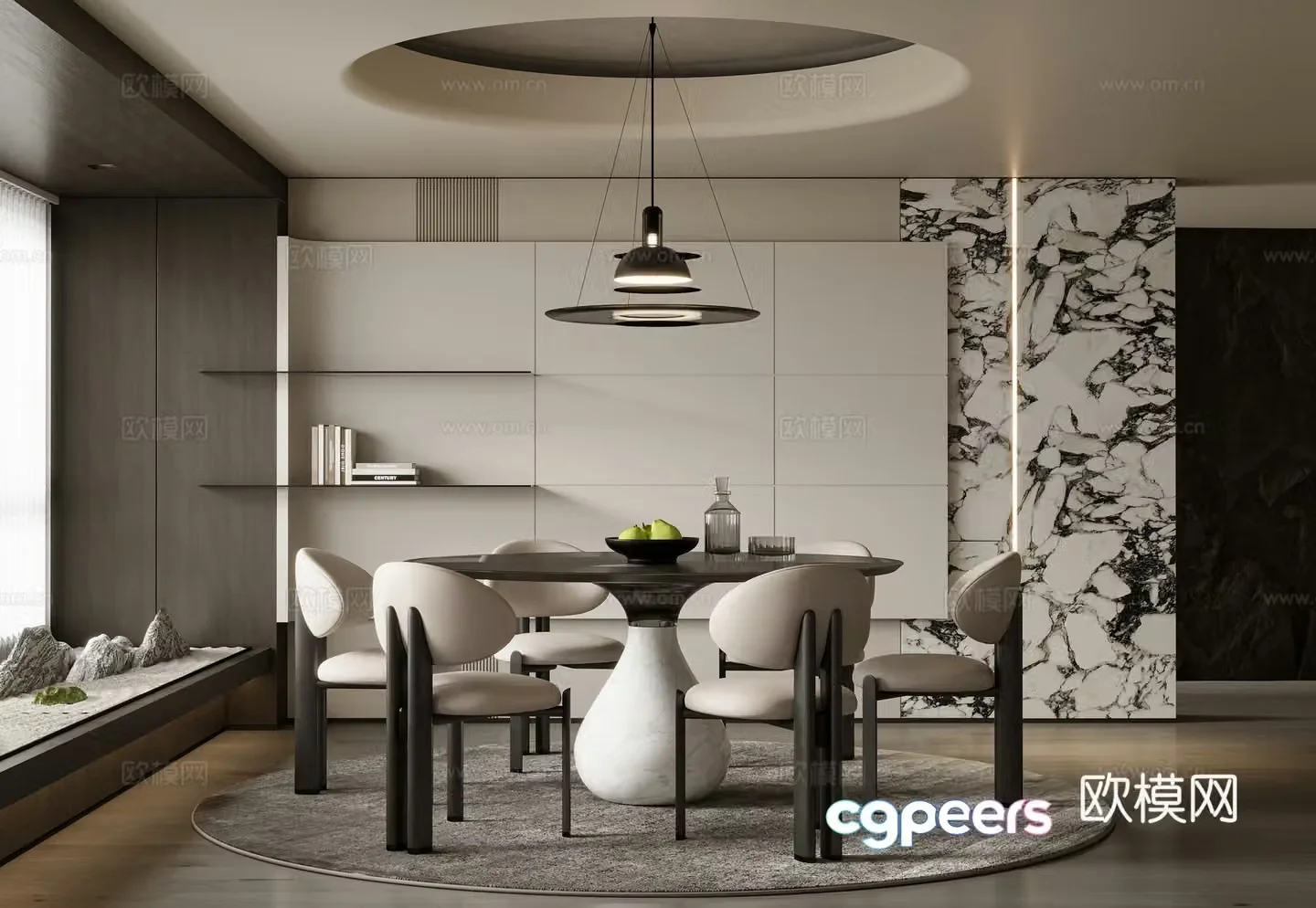 Modern restaurant 3d model