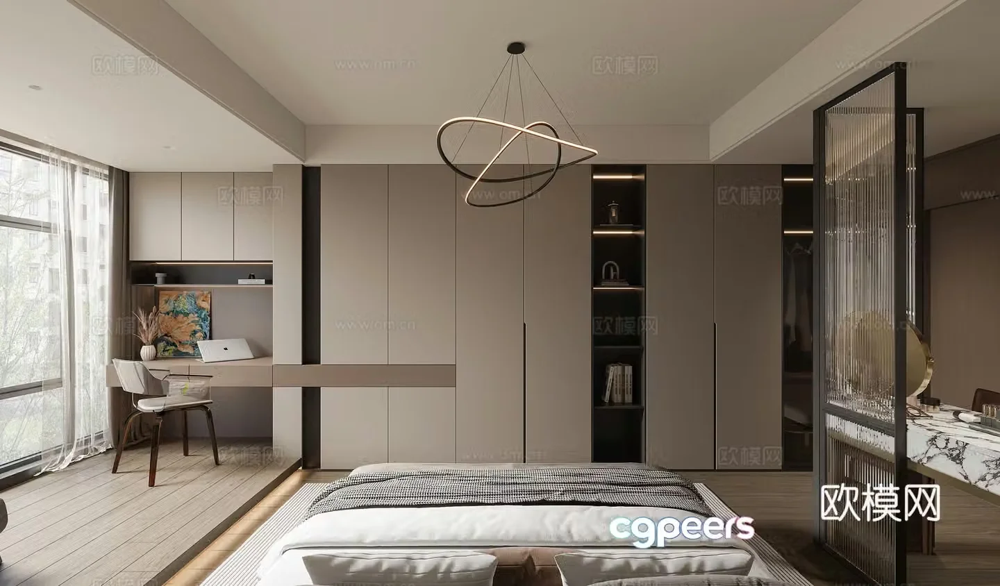 Modern wardrobe 3d model