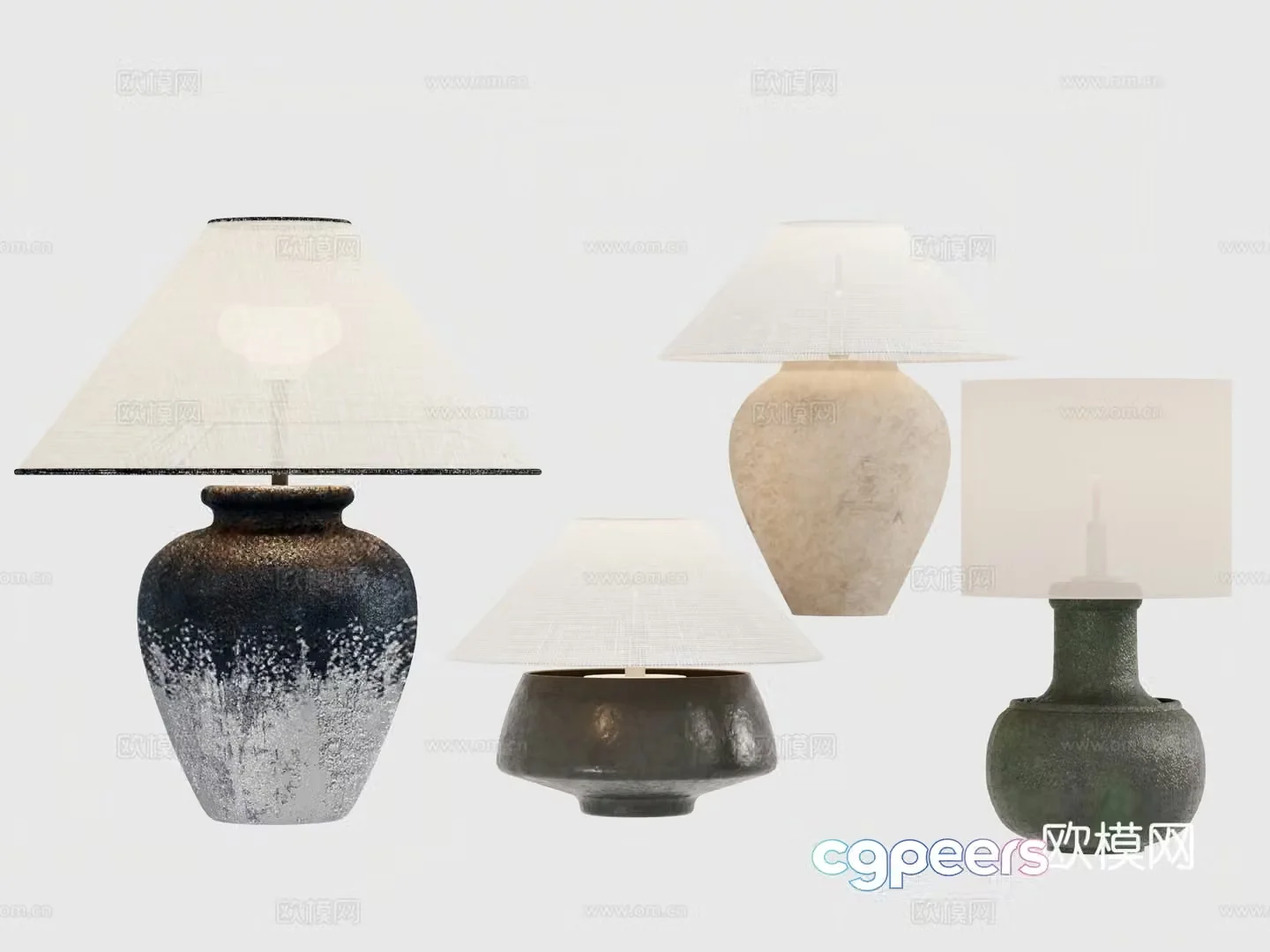 Wasabi style desk lamp 3d model