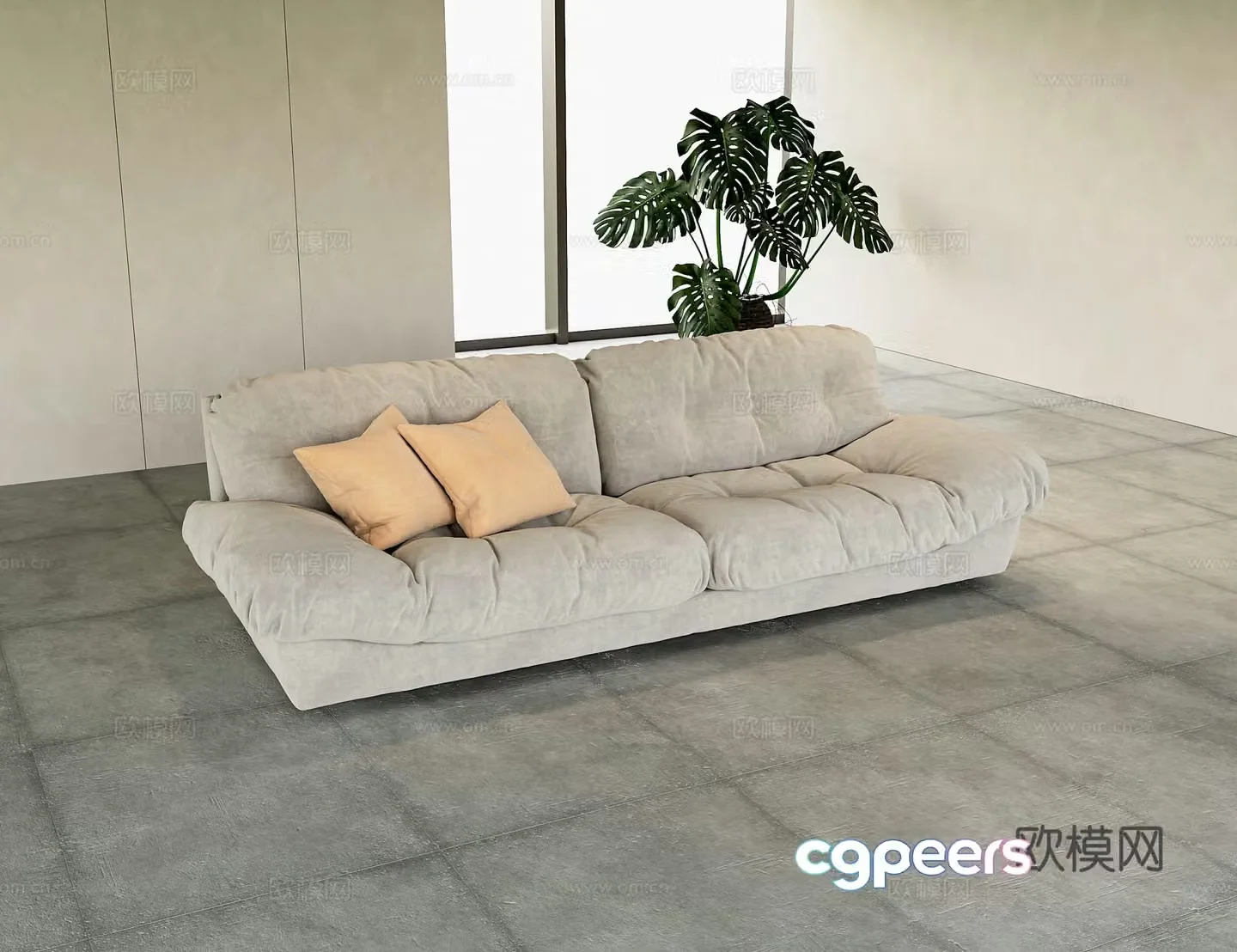Modern Italian sofa 3d model