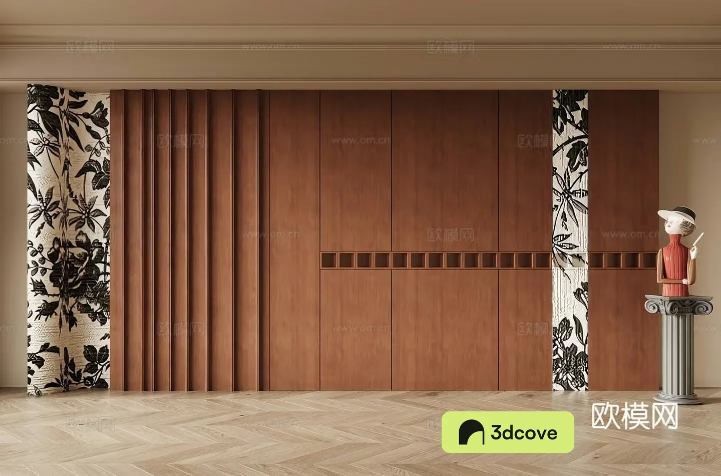 French medieval style background wall sofa background wall