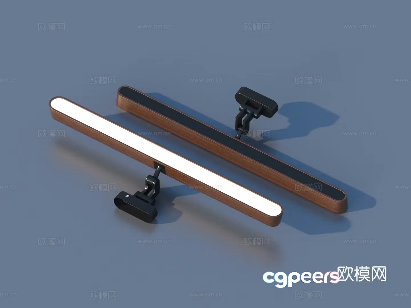 Lamp tube fluorescent lamp 3d model