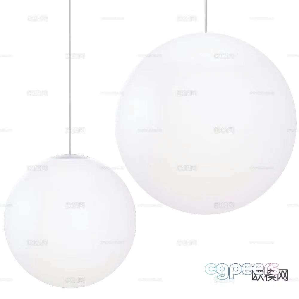 Stockholm ball chandelier 3d model