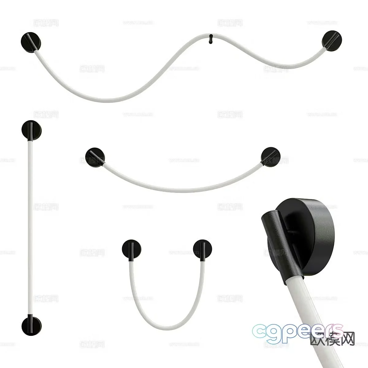 Modern wall light 3d model