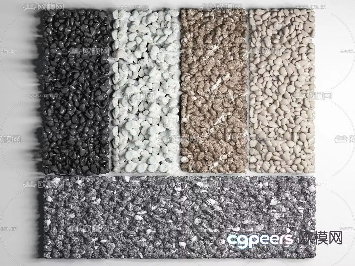 Stone Pebbles 3d model