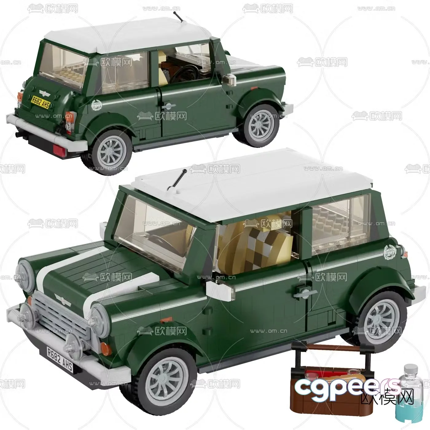 Hyundai Kupur car toy 3d model
