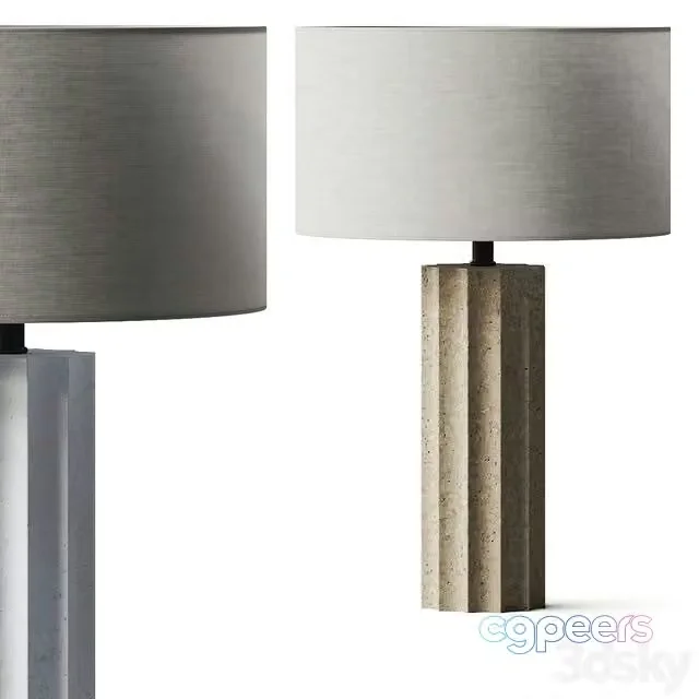 3ds Max Free – CB2 Scallop Table Lamps