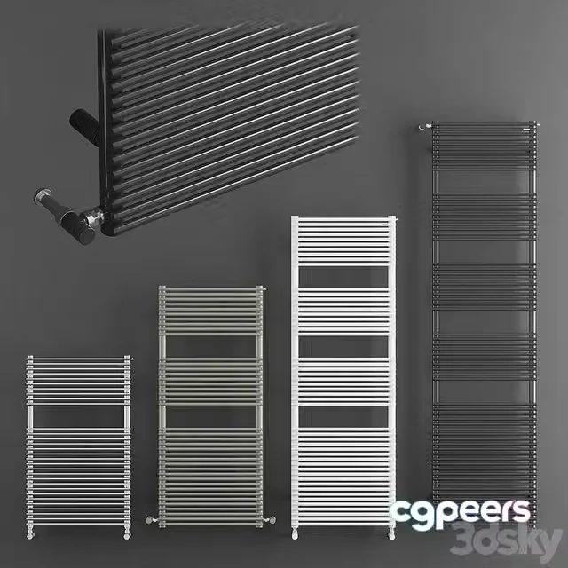 3ds Max Free – Tubes radiatori basics 14 heated towel rails
