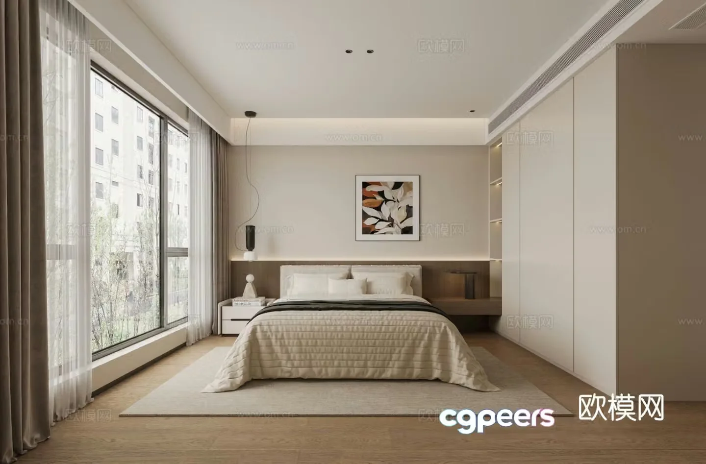 Modern bedroom 3d model