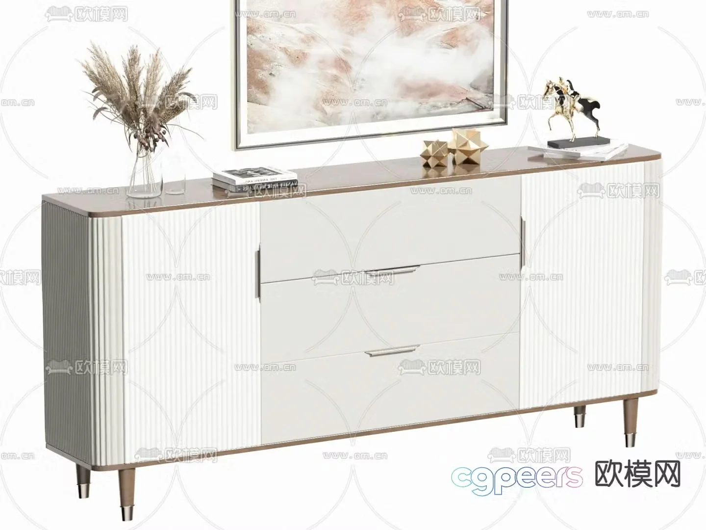 End view cabinet entrance cabinet side cabinet 3D model