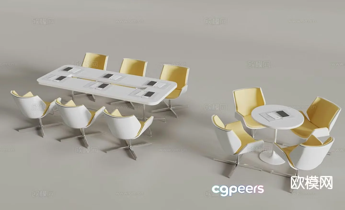 Negotiation table conference table conference table 3d model