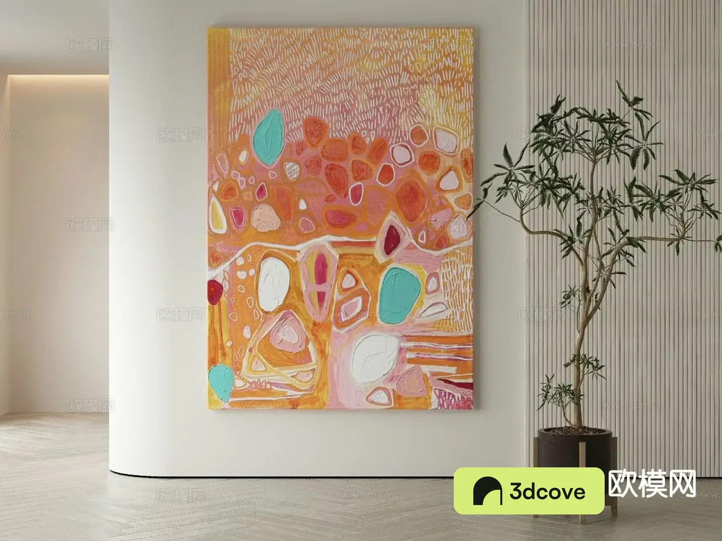 Modern texture painting decorative painting