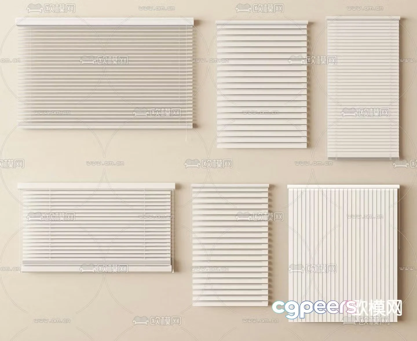 Dream curtain Venetian blind blinds 3d model