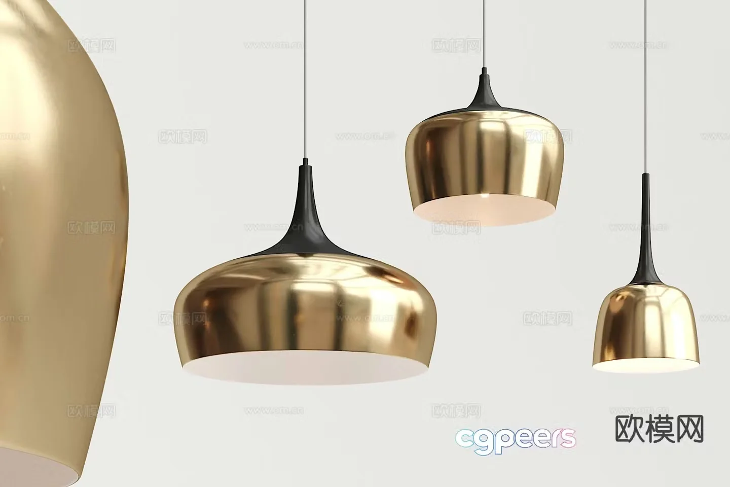 Light luxury small chandelier bedside small chandelier 3d model