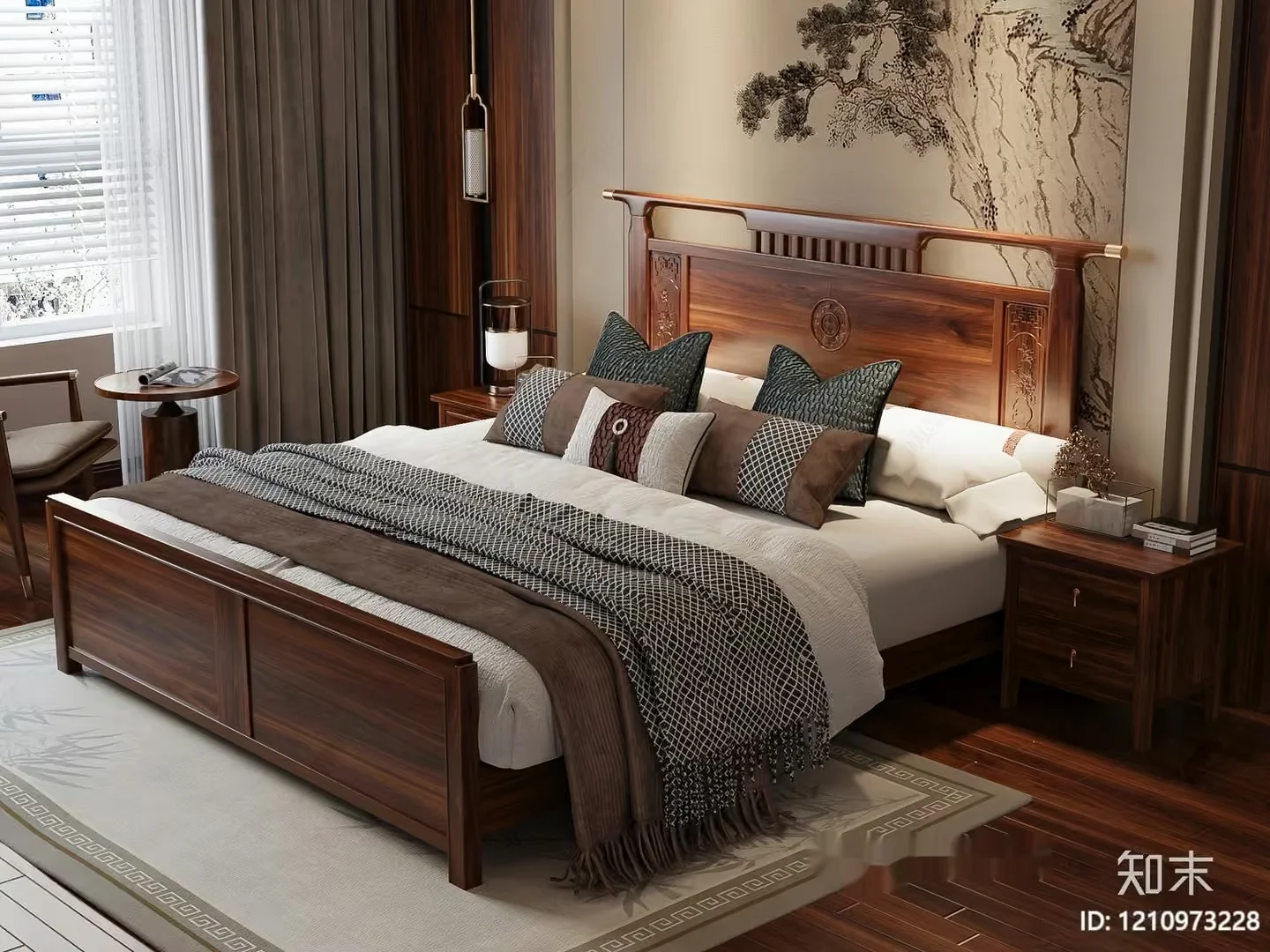 Cozy Bedroom 3D Model – 16633 – VRAY Render