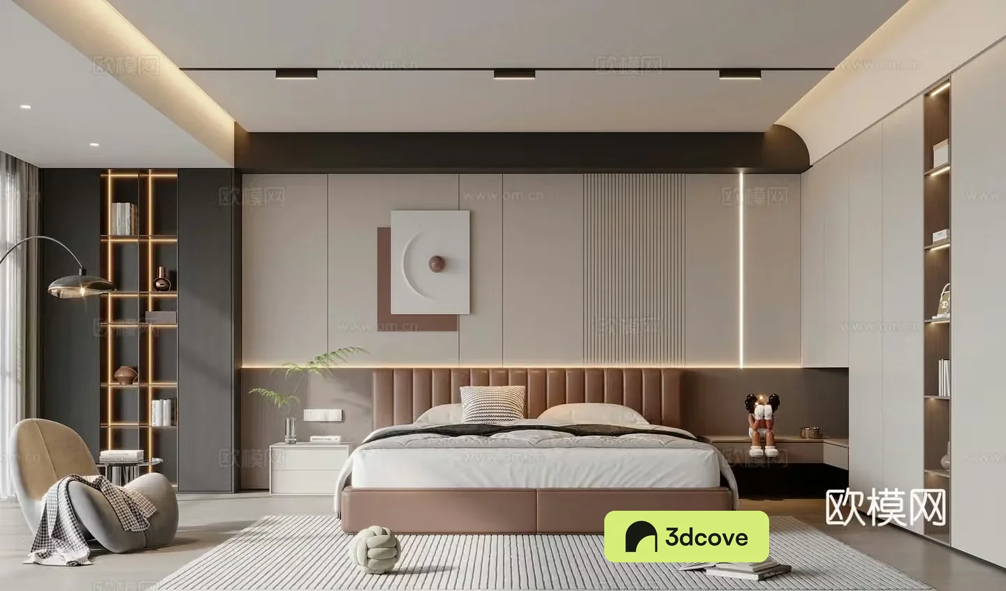 Modern home bedroom