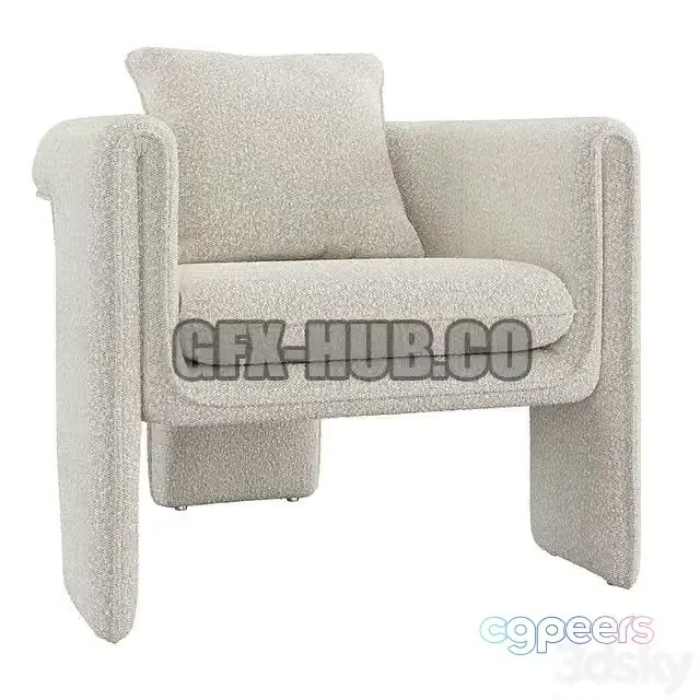 3ds Max Free – Eichholtz Chair Toto