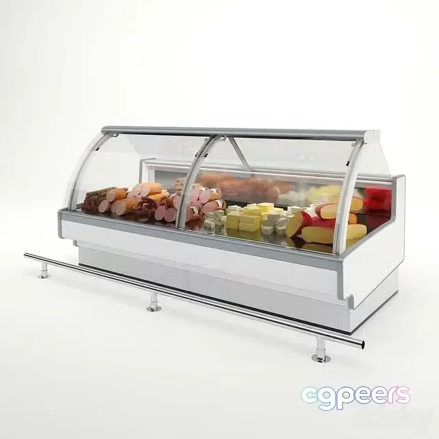 3ds Max Free – Refrigerated display case Aurora