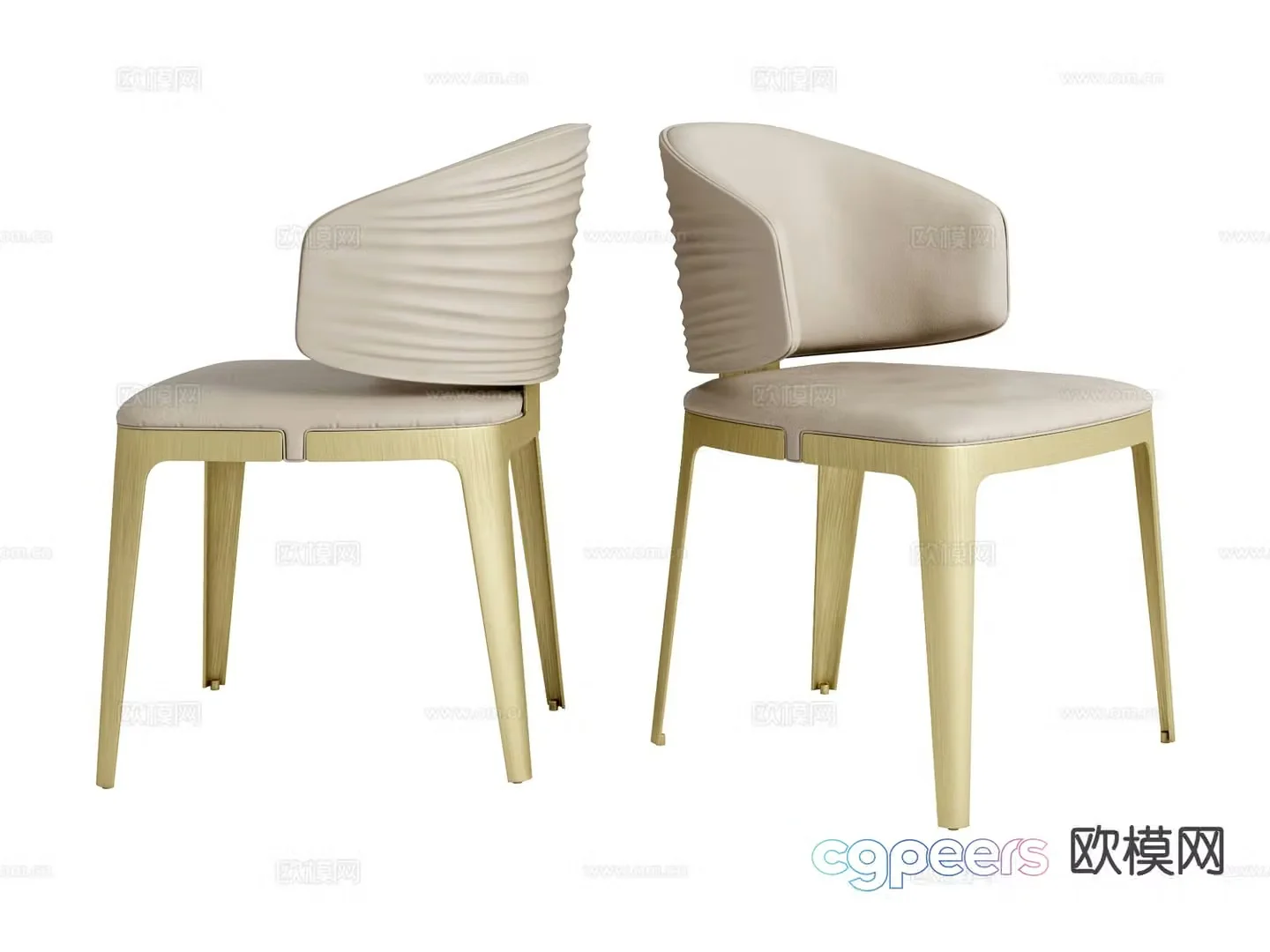 visionnaire italian chair dining chair 3d model