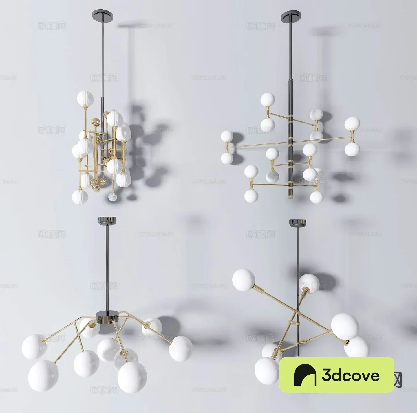 Nordic multi-head chandelier