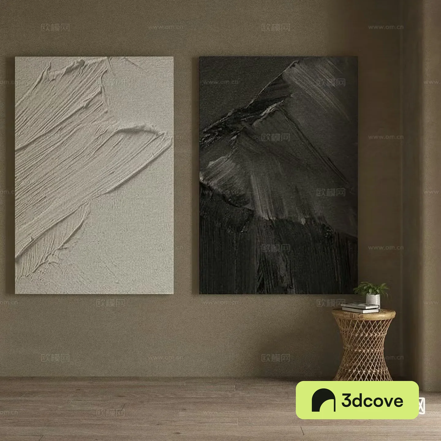 Wabi-sabi decorative painting texture painting