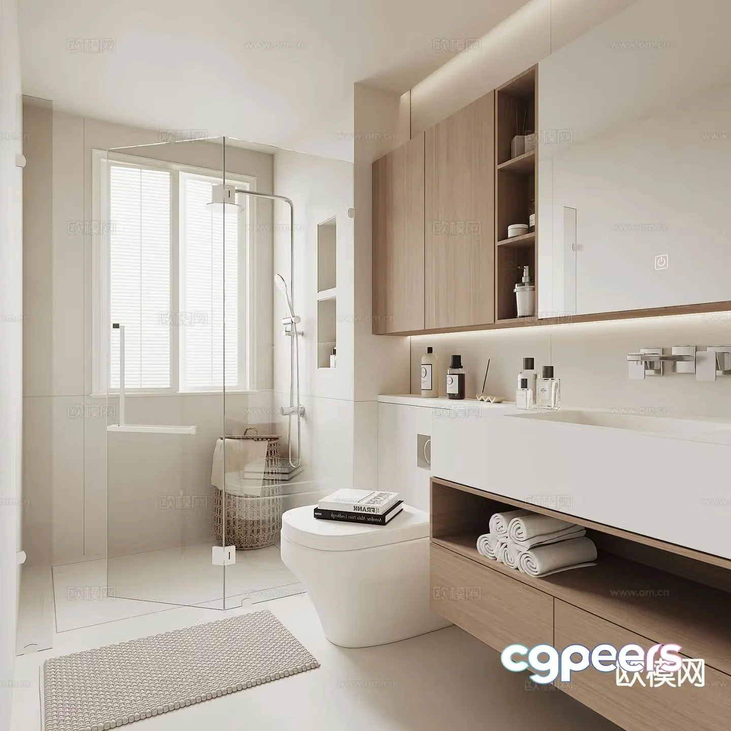 Modern bathroom bathroom 3d model