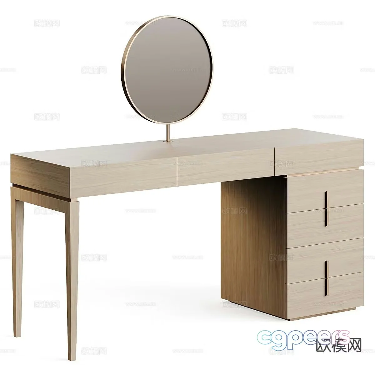 Modern dressing table 3d model