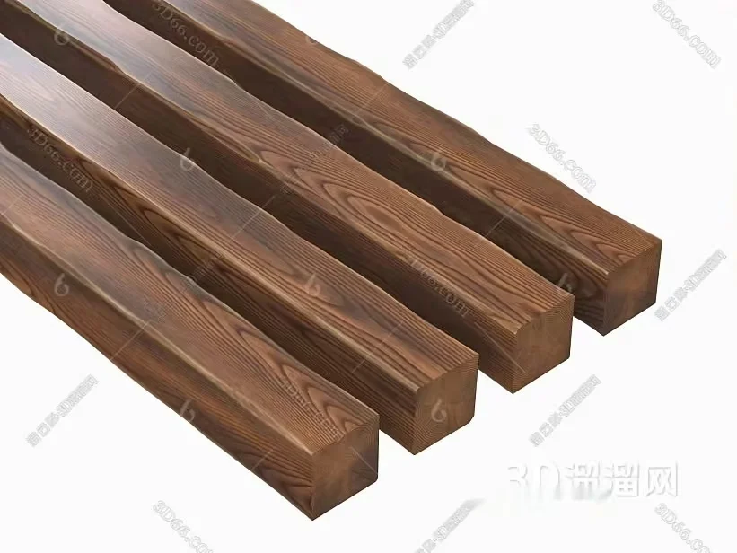 Brown Wooden Planks 3D Model – 18224 – VRAY Render