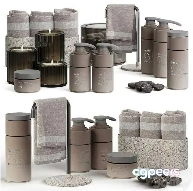 3ds Max Free – Bathroom accessories set